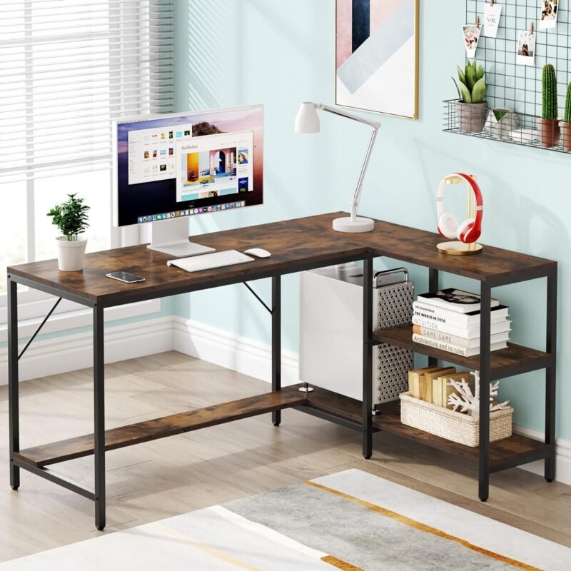 Unleash Productivity: A Review of the Tribesigns L Shaped Desk with Stylish Storage