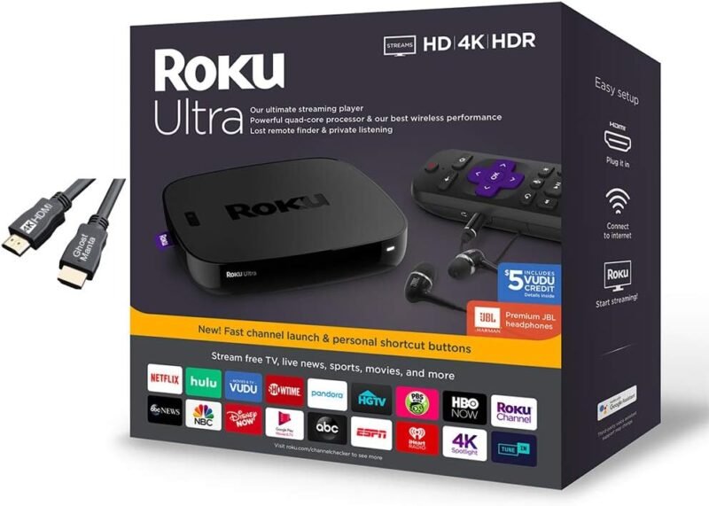 Unleash Stunning 4K Streaming: Roku Ultra & JBL Headphones Review!