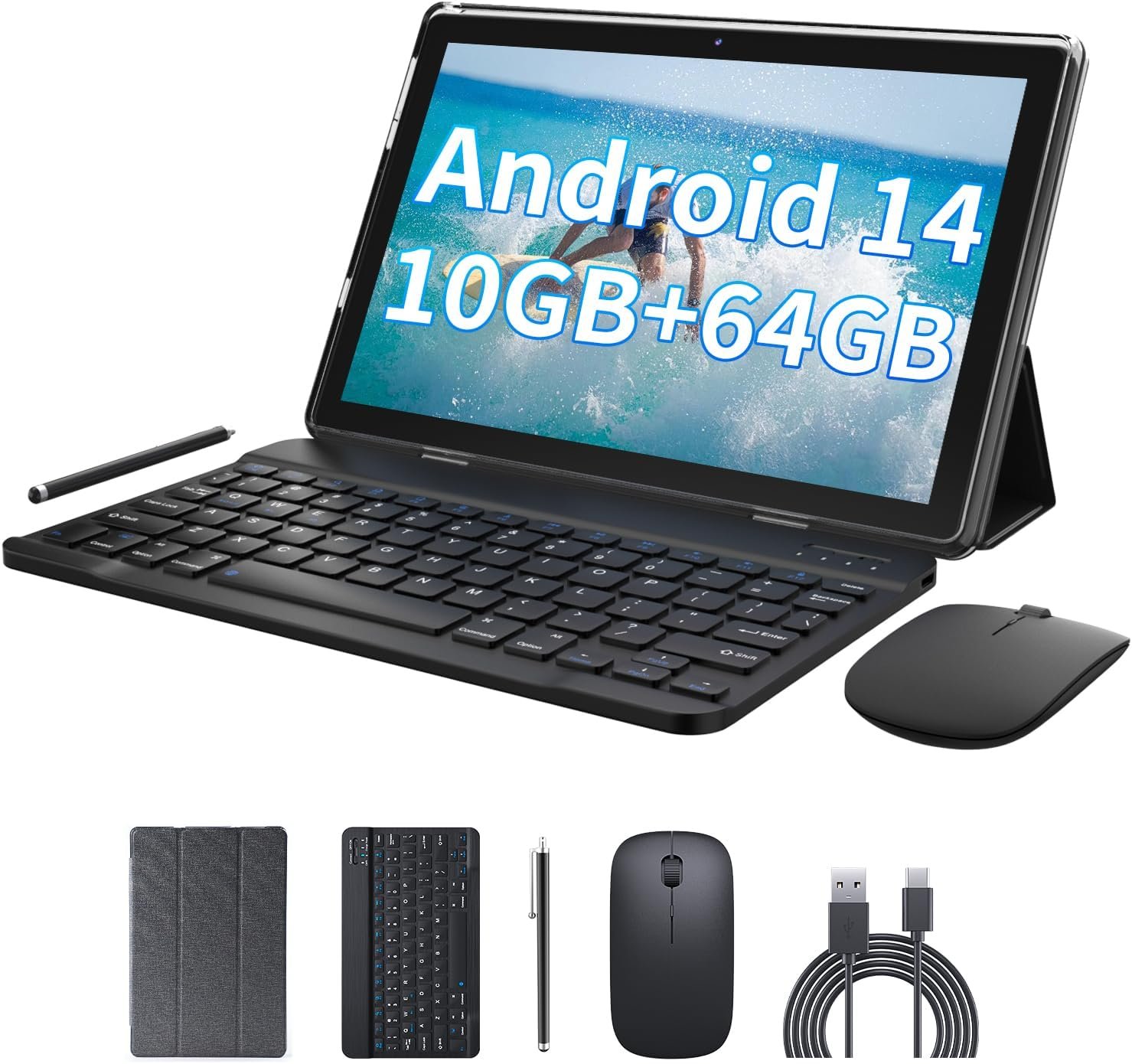 Unleash Your Creativity: Review of the 2-in-1 10.1'' Android 14 Tablet Set!