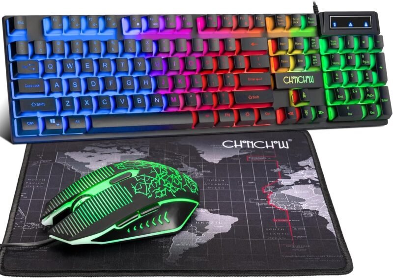 Unleash Your Game: CHONCHOW LED Backlit Keyboard and Mouse Combo Review!