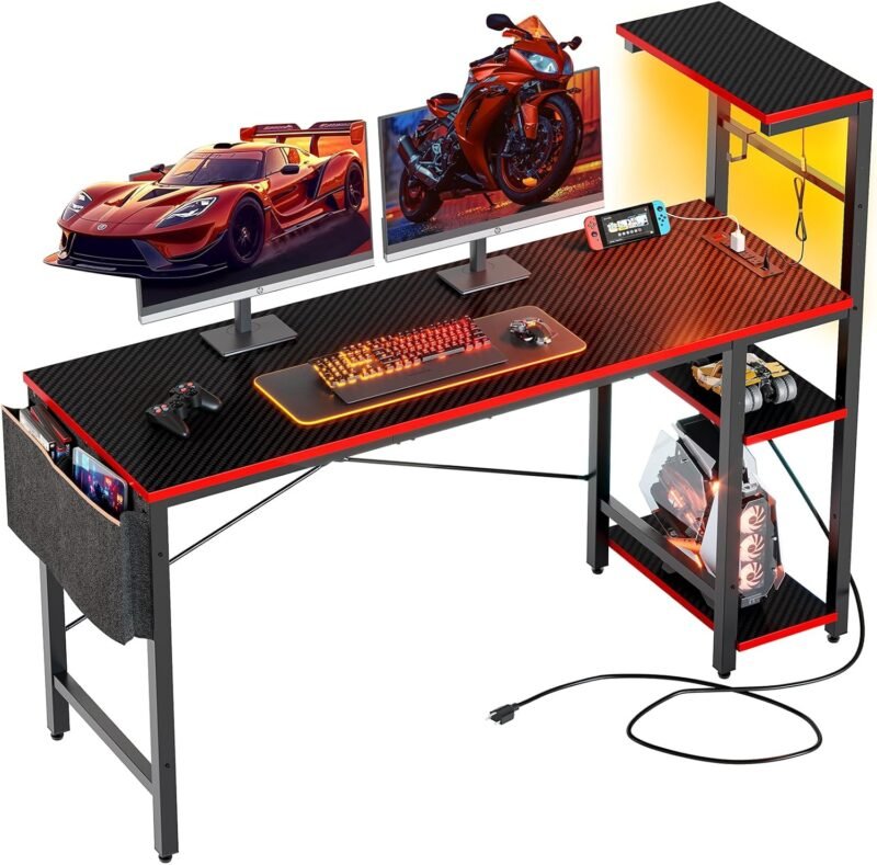 Unleash Your Gaming Potential: The Bestier 61" Gaming Desk Review