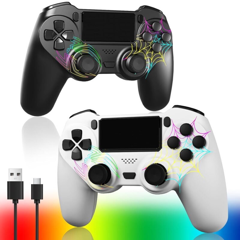 Unleash Your Gaming with Hittoliy’s Dual RGB Controllers for PS4!