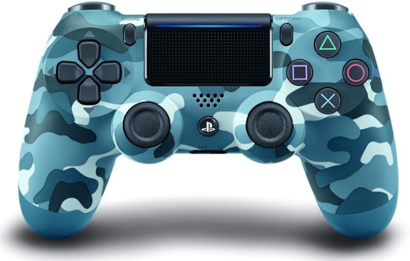 Unleash Your Gaming with the Renewed Blue Camouflage DualShock 4 Controller!