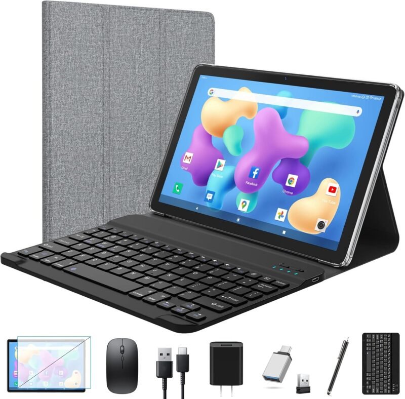 Unleash Your Productivity: A Review of the 2025 Android 10-Inch Tablet with Keyboard & Expansive Storage