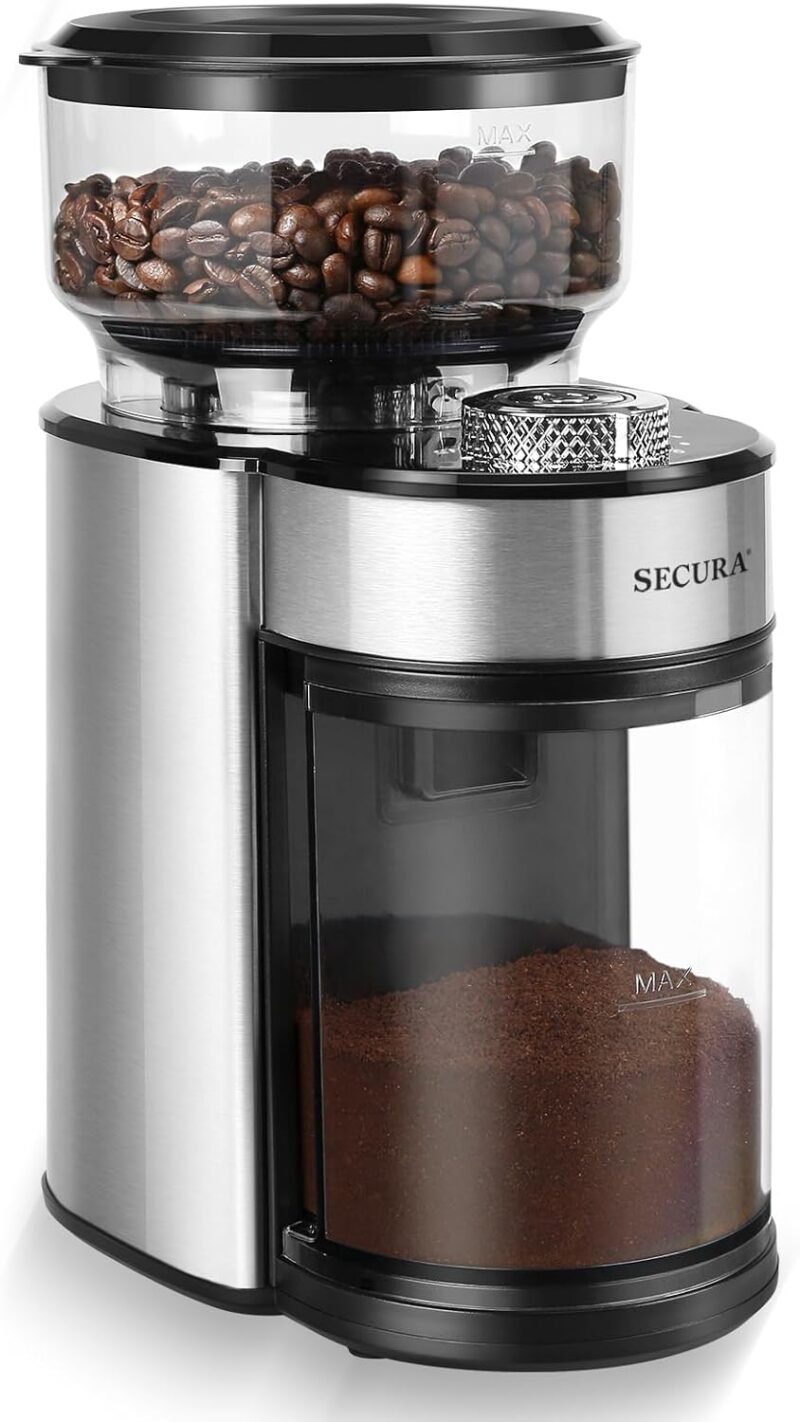 Unlock Perfect Brews with the Secura Conical Burr Coffee Grinder: 25 Grind Settings Reviewed!