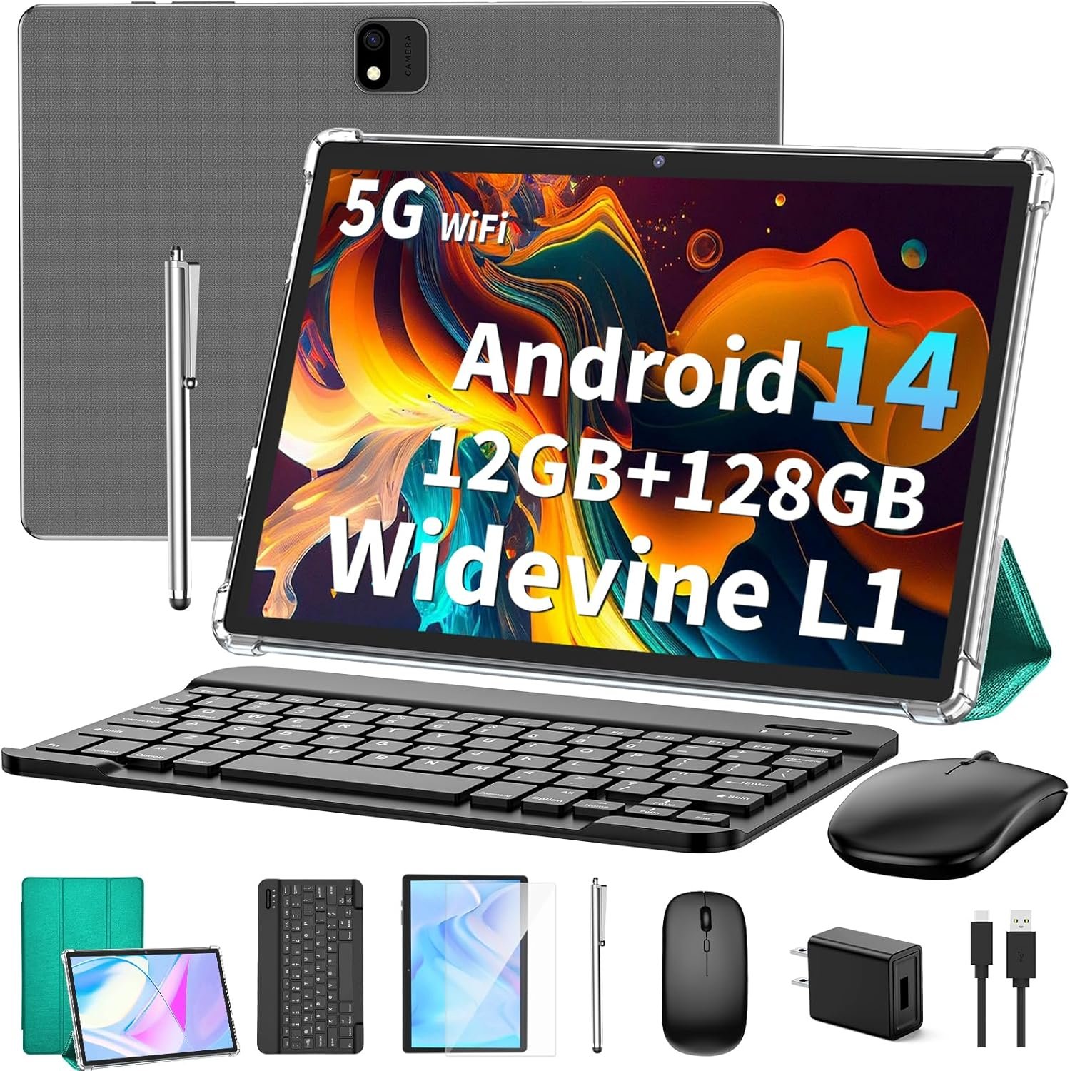 Unlock Productivity: Review of the Android 14 Tablet with Keyboard & 12GB RAM