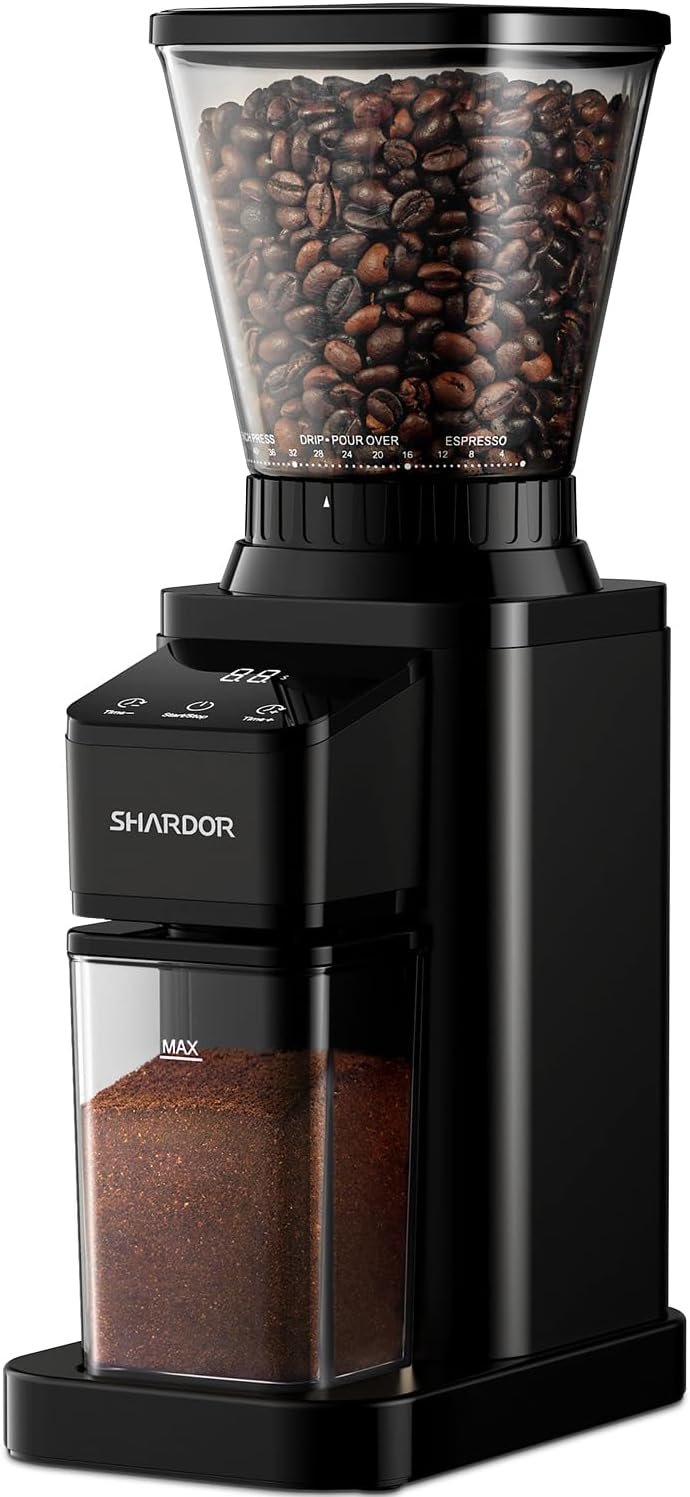 Unlock the Perfect Brew: SHARDOR Conical Burr Coffee Grinder Review!