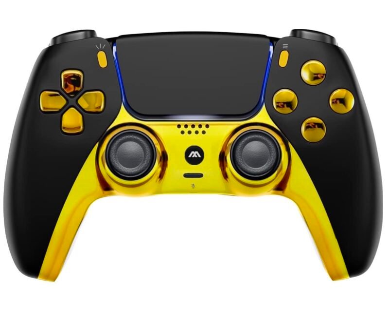 Unlock Your Game: The Ultimate Custom Black/Gold PS5 Pro Controller Review