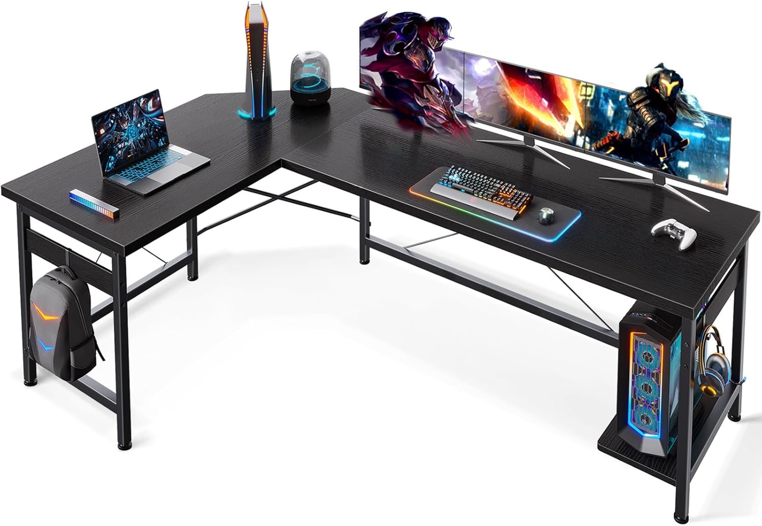 Unlock Your Gaming Potential with the Coleshome 66" L Shaped Desk: A Review!