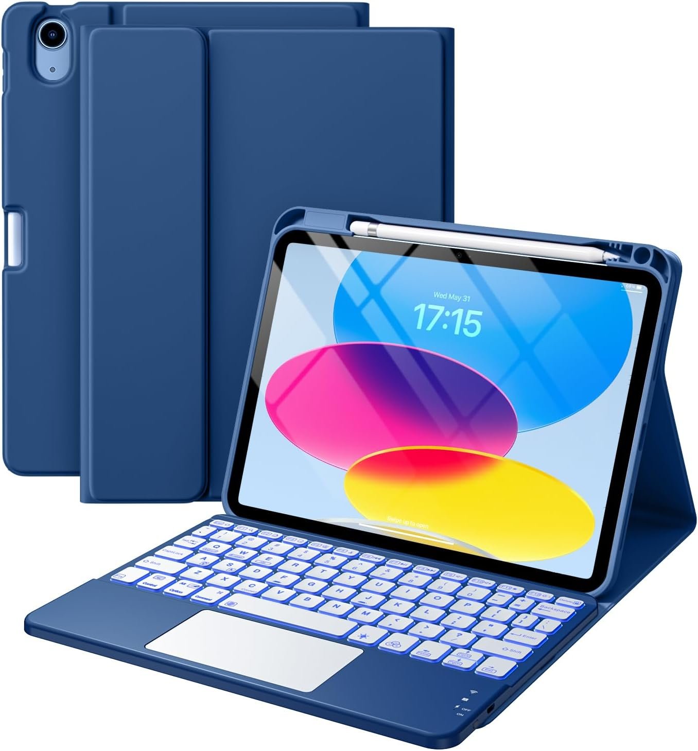 Upgrade Your iPad: The Ultimate 11th & 10th Gen Case with Keyboard and Backlight!
