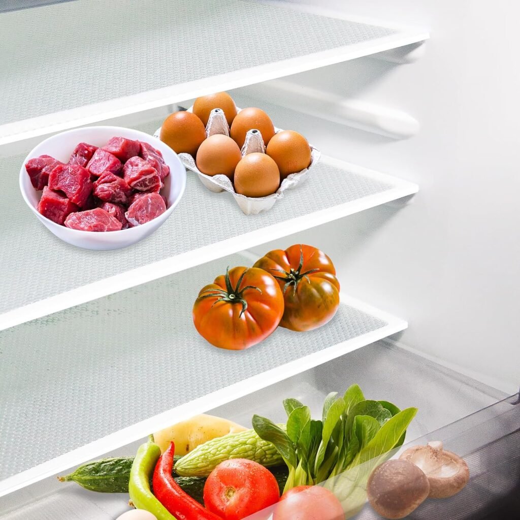Upgrade Your Kitchen: 20Pcs Clear Refrigerator Liners for Ultimate Organization!