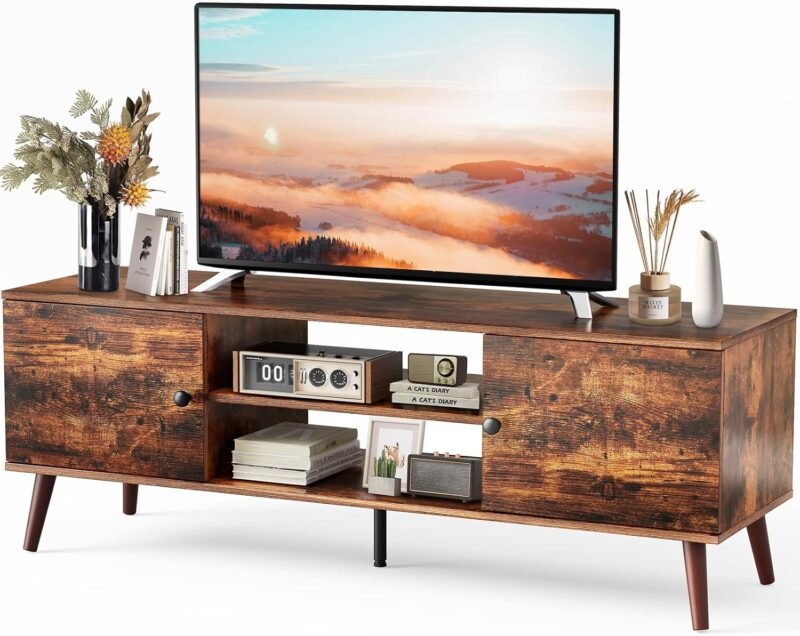 Upgrade Your Living Space: Sweetcrispy Mid Century TV Stand Review