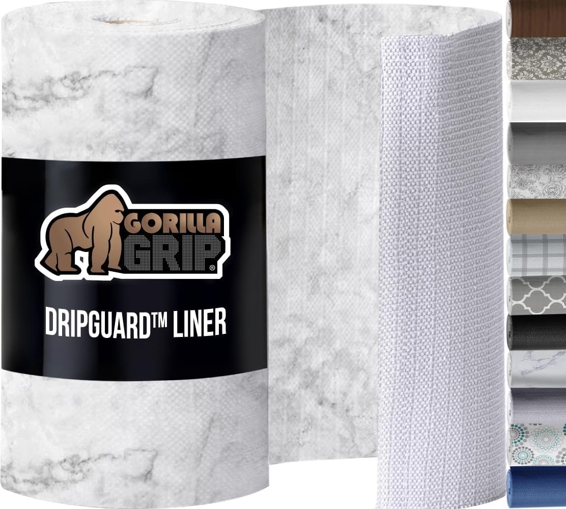 Upgrade Your Space: GORILLA GRIP DripGuard Shelf Liners for Ultimate Protection