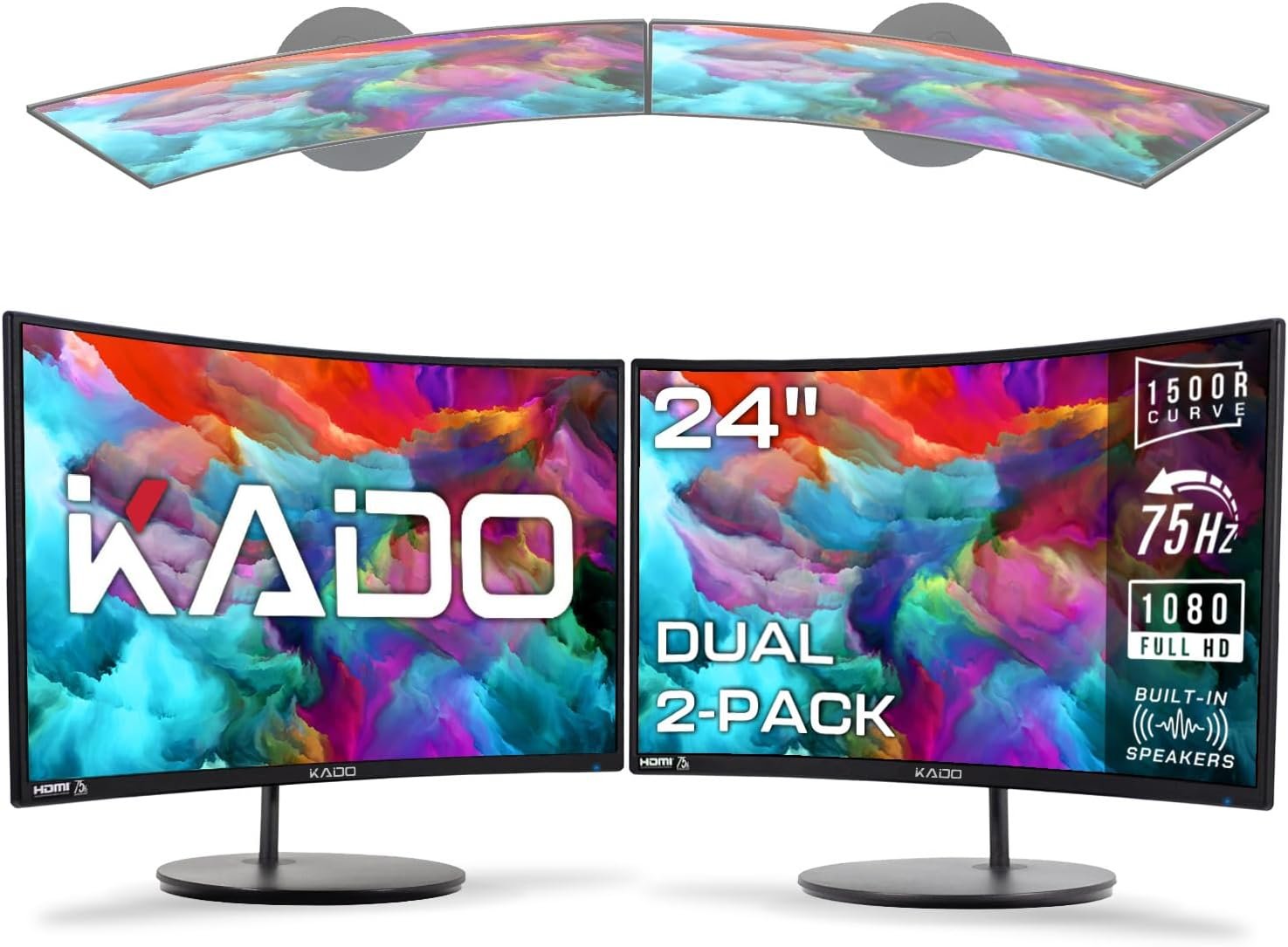 Upgrade Your Workspace: Kado Dual 24" Curved Monitors Review