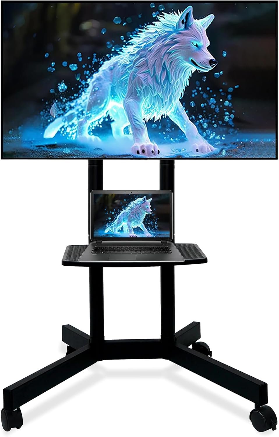 Versatile Rolling TV Stand: Perfect for Any Space and Occasion!
