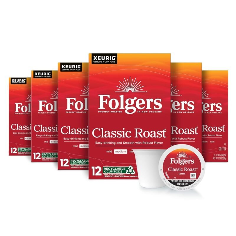 Wake Up to Folgers Classic Roast: A Review of 72 K-Cup Pods!