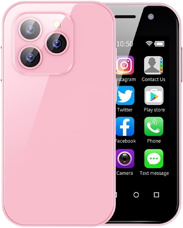 Discover the Perfect Mini 4G Smartphone for Kids: A Stylish Review of the Pink Pocket Phone!
