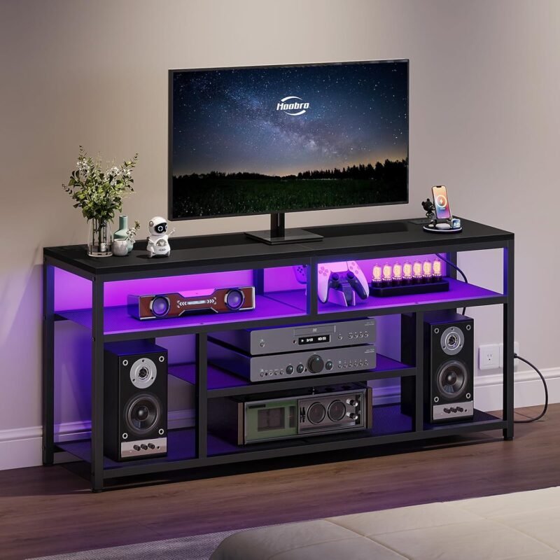 Elevate Your Living Room: HOOBRO LED TV Stand Review & Recommendations