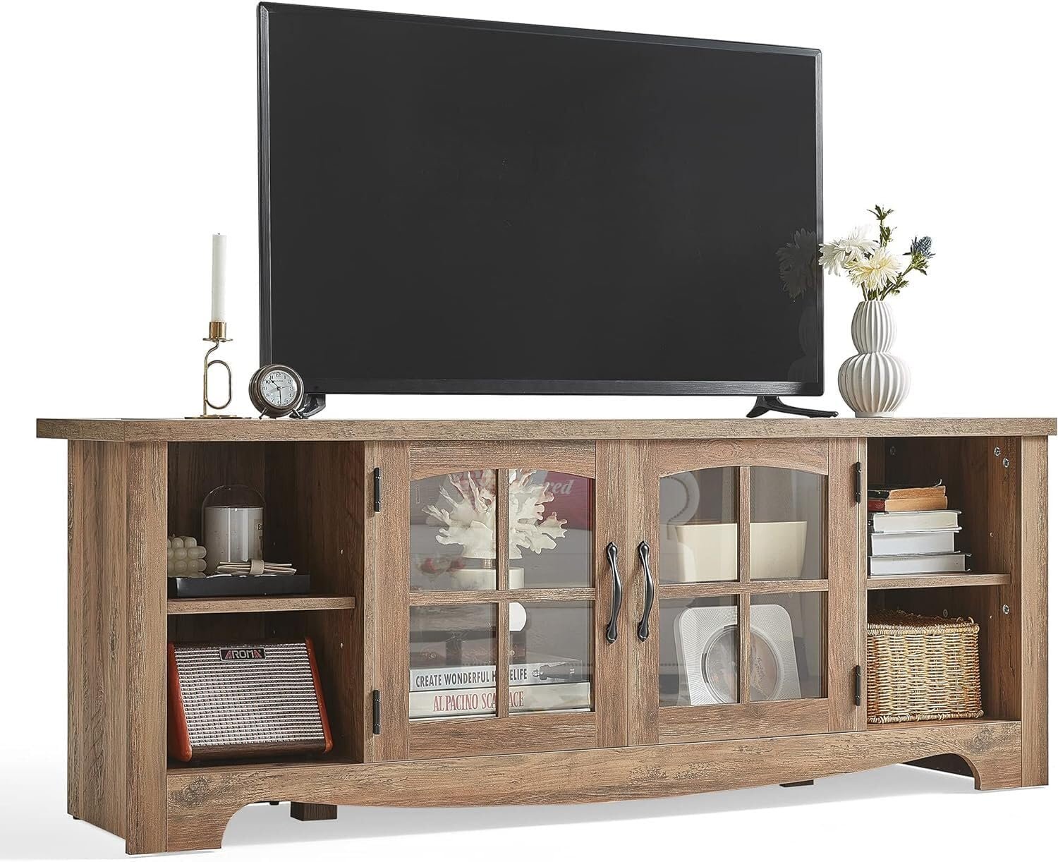Elevate Your Living Space: Review of the LINSY HOME Farmhouse TV Stand