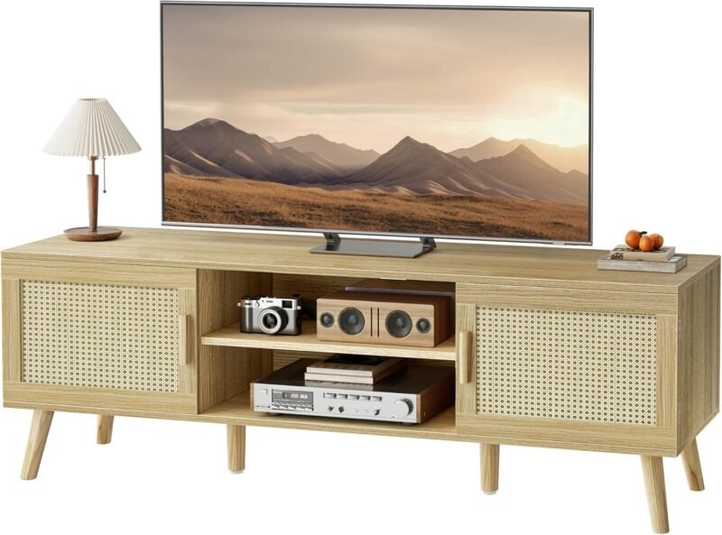 Elevate Your Living Space: The SUPERJARE Boho TV Stand Review