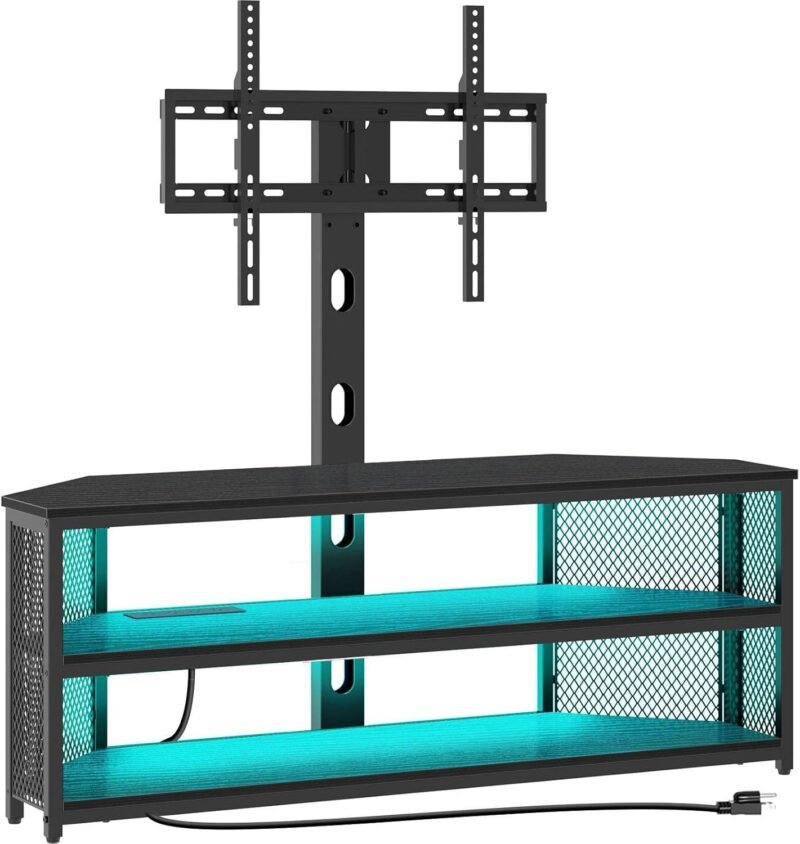 Elevate Your Viewing Experience: Rolanstar TV Stand Review with LED Lights & Adjustable Mount
