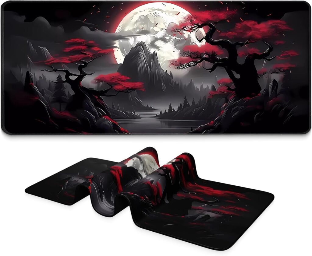 Level Up Your Setup: Review of the Red Moon Extended Anime Gaming Mouse Pad