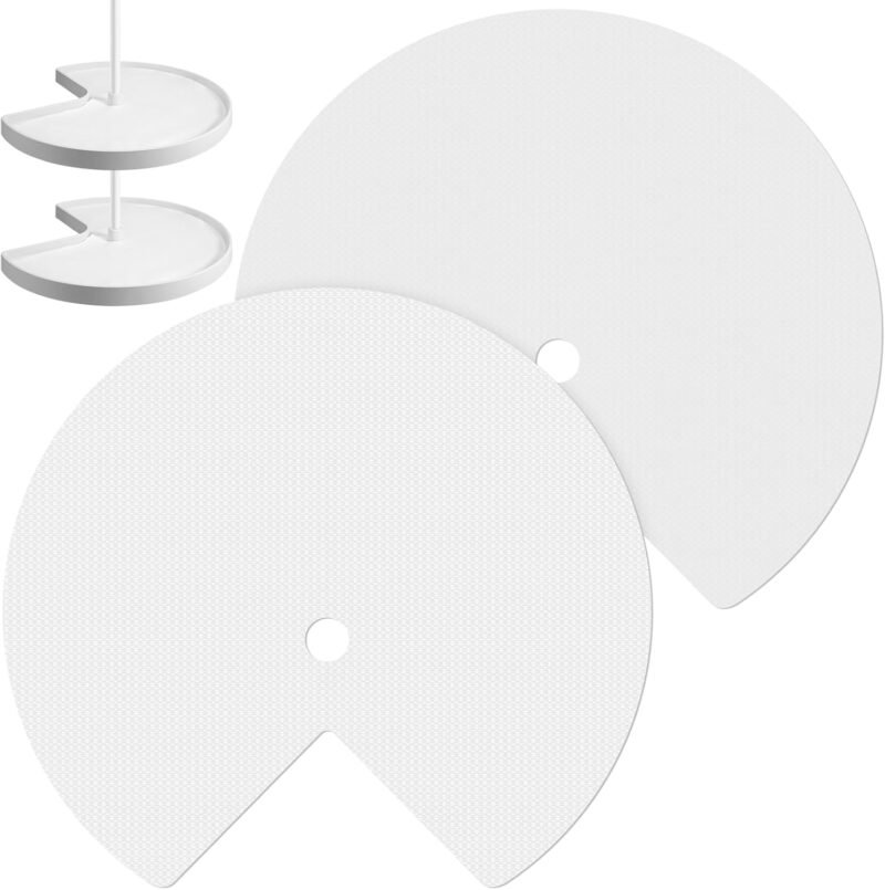 Maximize Kitchen Organization: Review of 2 Pcs Lazy Susan Non-Slip Shelf Liners