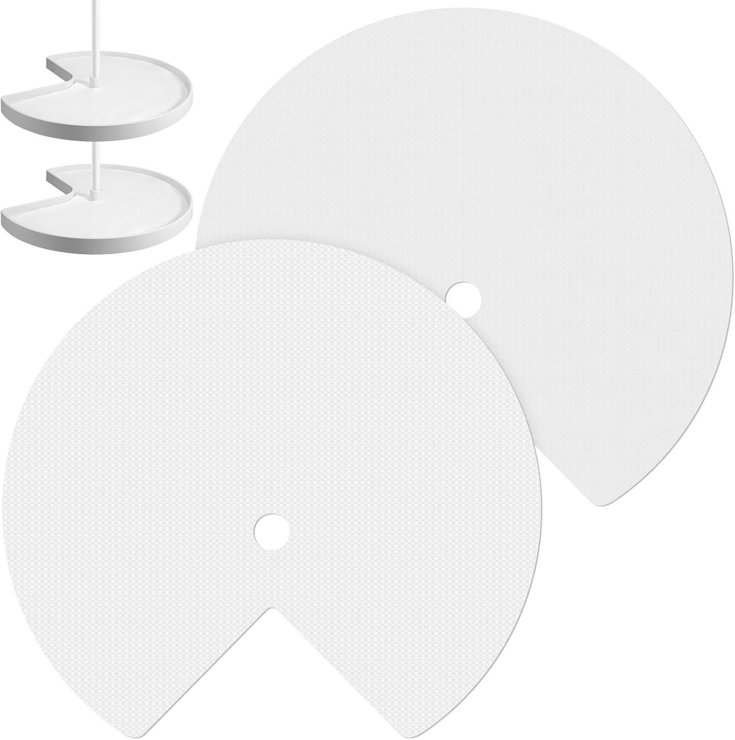 Maximize Kitchen Organization: Review of 2 Pcs Lazy Susan Non-Slip Shelf Liners