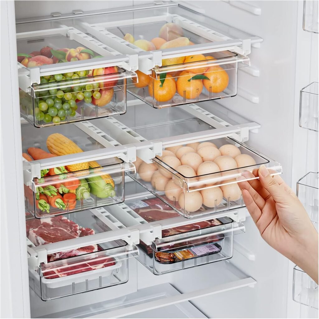 Maximize Your Fridge Space: SNSLXH Transparent Drawer Organizers Review