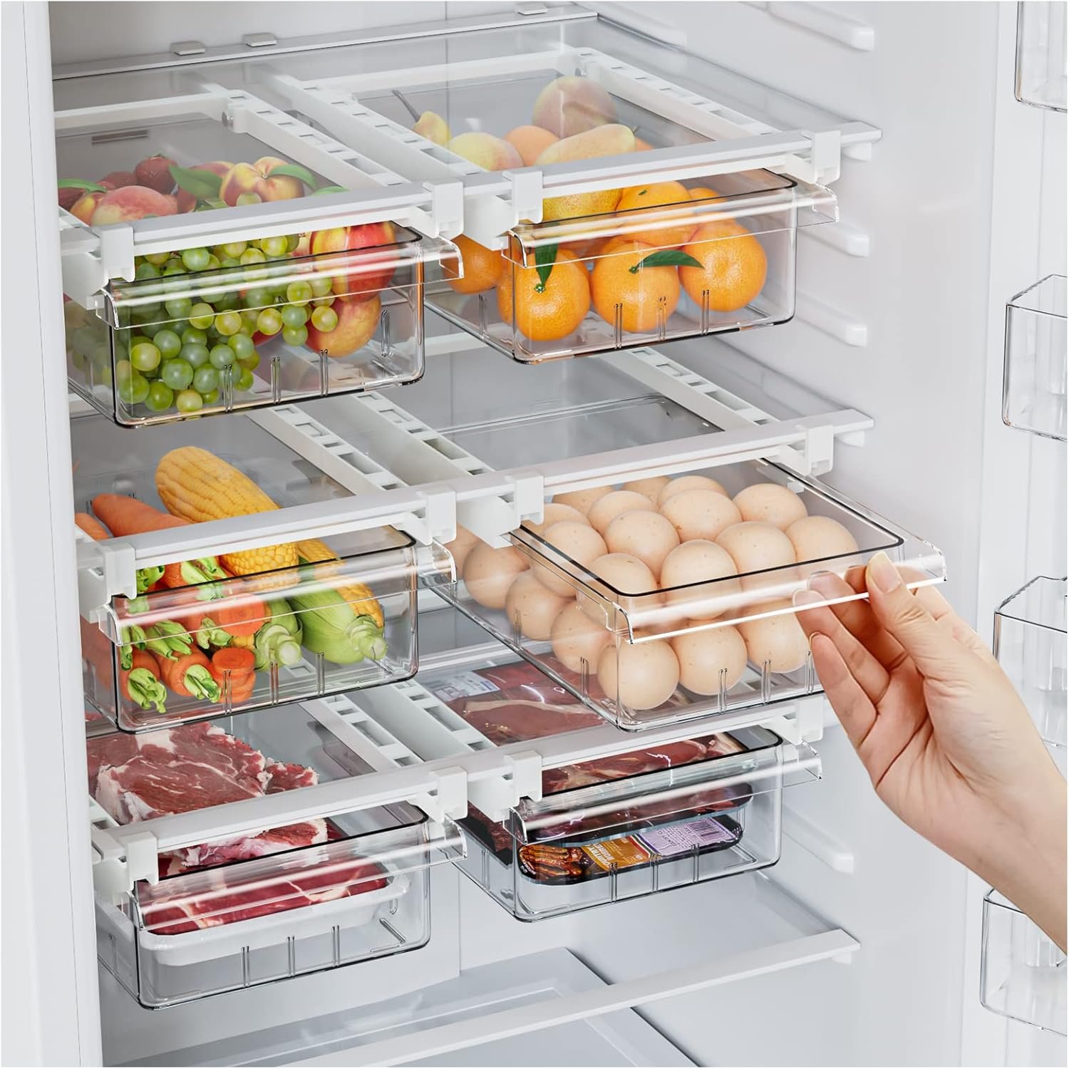 Maximize Your Fridge Space: SNSLXH Transparent Drawer Organizers Review