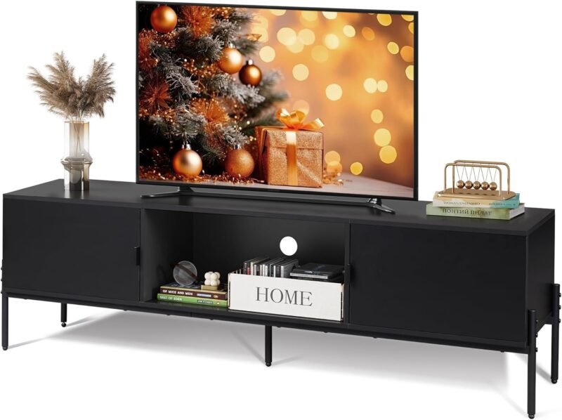 Stylish Storage: WLIVE Modern TV Stand Review for Your Living Room