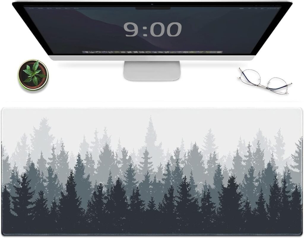 Transform Your Gaming Setup with the Galdas Forest Background XXL Mouse Mat!