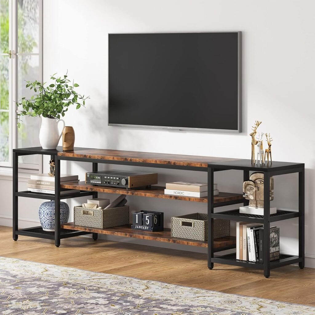 Transform Your Living Room: Review of the Tribesigns 78" TV Stand for Up to 85" TVs