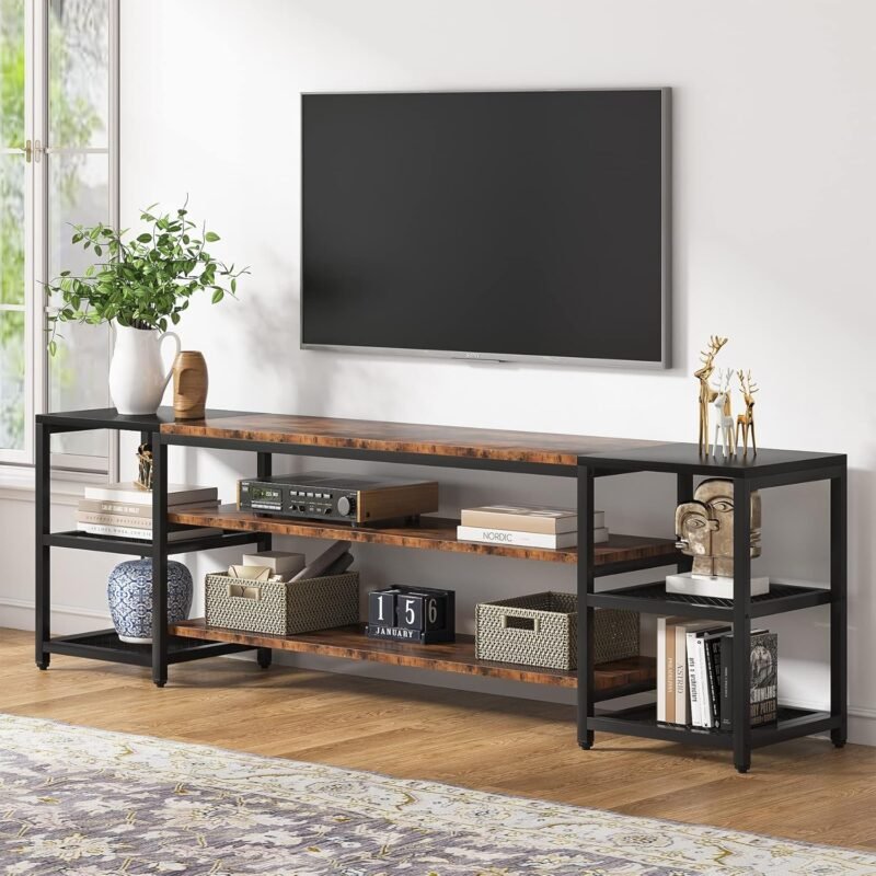 Transform Your Living Room: Review of the Tribesigns 78" TV Stand for Up to 85" TVs