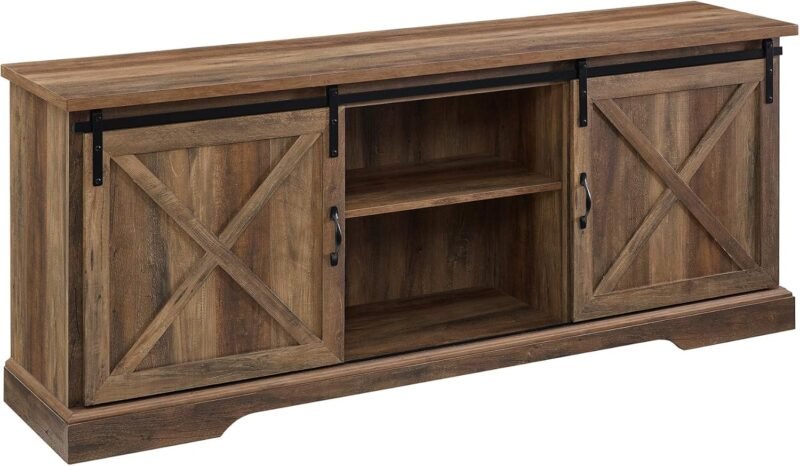 Transform Your Living Room with the Walker Edison Corbin Farmhouse TV Stand: A Perfect Blend of Style and Functionality