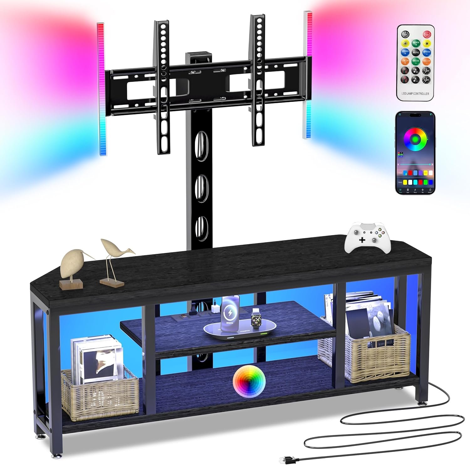 Transform Your Space: The Ultimate Corner TV Stand with Mount for 32-65" TVs