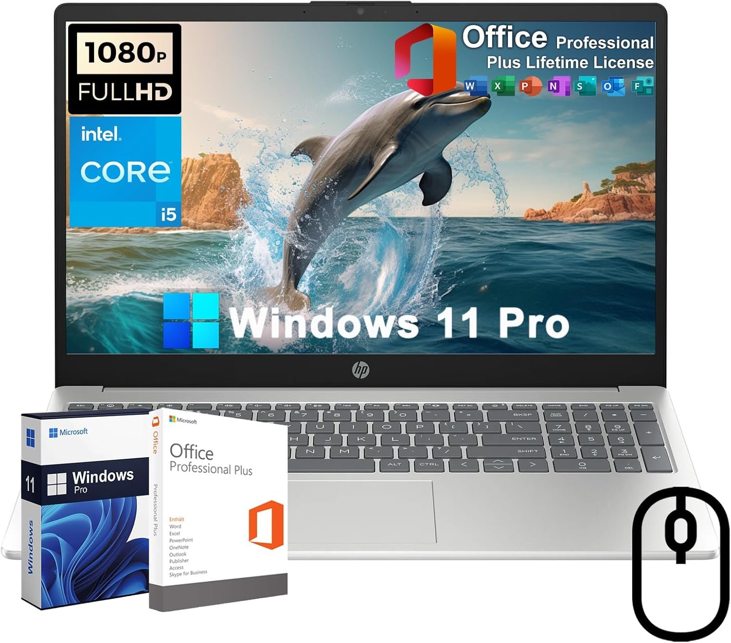 Unlock Productivity: HP 15.6" FHD Business Laptop Review with Office & Windows 11 Pro